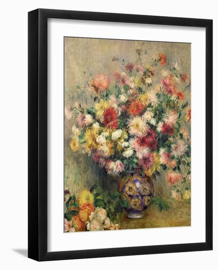 Dahlias-Pierre-Auguste Renoir-Framed Giclee Print