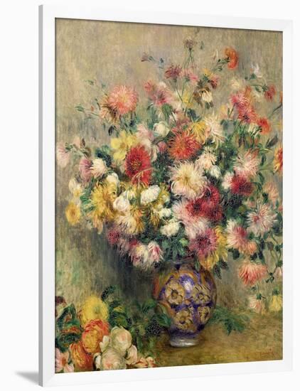 Dahlias-Pierre-Auguste Renoir-Framed Giclee Print