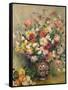 Dahlias-Pierre-Auguste Renoir-Framed Stretched Canvas