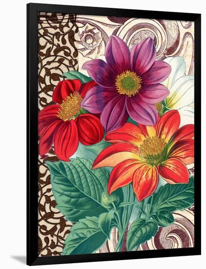 Dahlias-Piddix-Framed Art Print