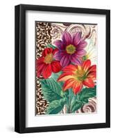 Dahlias-Piddix-Framed Art Print