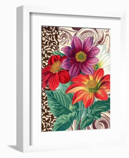 Dahlias-Piddix-Framed Art Print