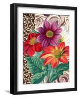 Dahlias-Piddix-Framed Art Print