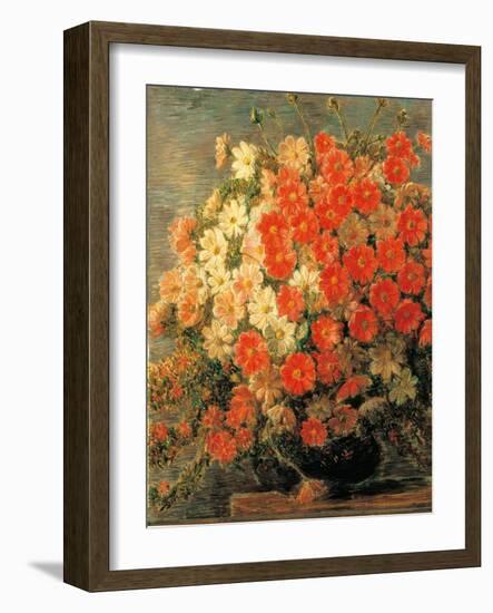 Dahlias-Gaetano Previati-Framed Giclee Print