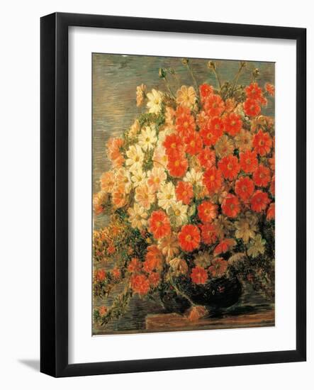 Dahlias-Gaetano Previati-Framed Giclee Print