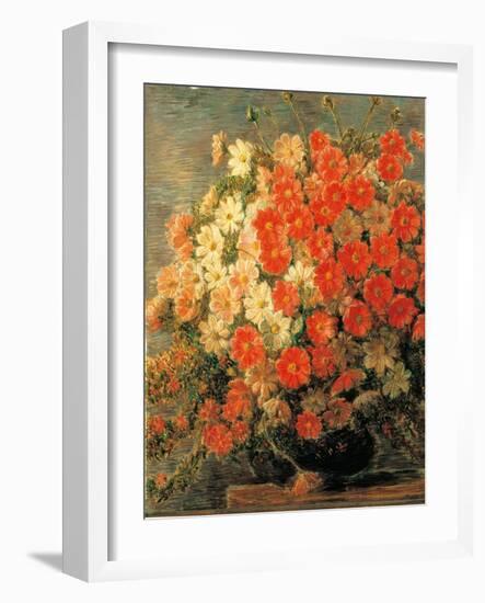 Dahlias-Gaetano Previati-Framed Giclee Print