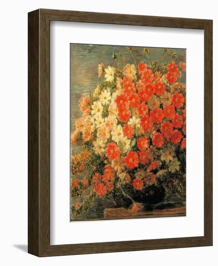 Dahlias-Gaetano Previati-Framed Giclee Print