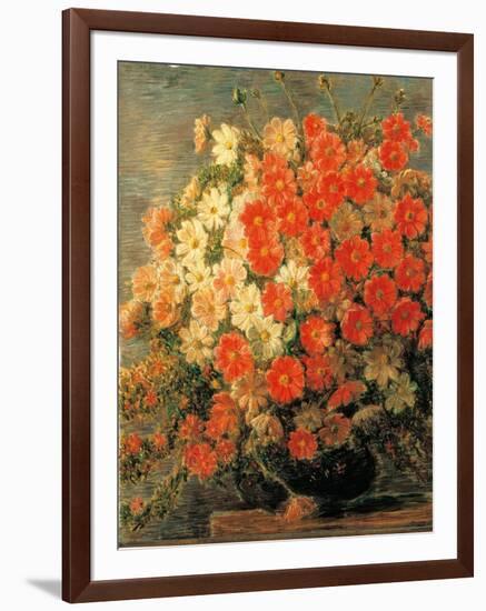 Dahlias-Gaetano Previati-Framed Giclee Print