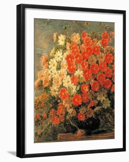 Dahlias-Gaetano Previati-Framed Giclee Print