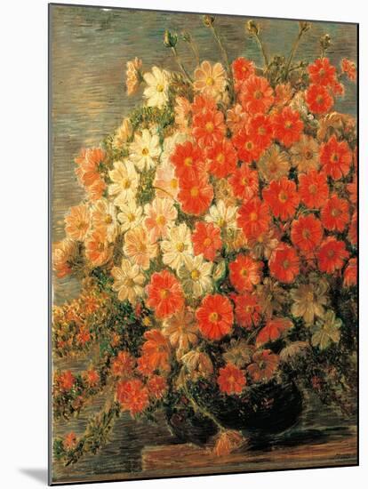 Dahlias-Gaetano Previati-Mounted Giclee Print