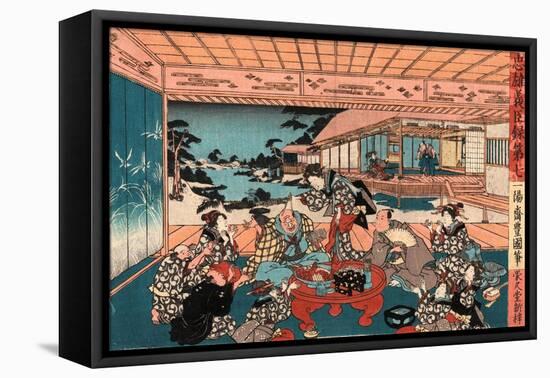 Dai Shichi-Utagawa Toyokuni-Framed Stretched Canvas