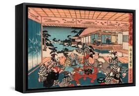 Dai Shichi-Utagawa Toyokuni-Framed Stretched Canvas