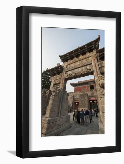 Dai Temple, Taian, Shandong province, China, Asia-Michael Snell-Framed Photographic Print