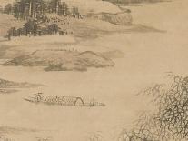 Viewing the Waterfalls at Longqiu, 1847-Dai Xi-Framed Stretched Canvas