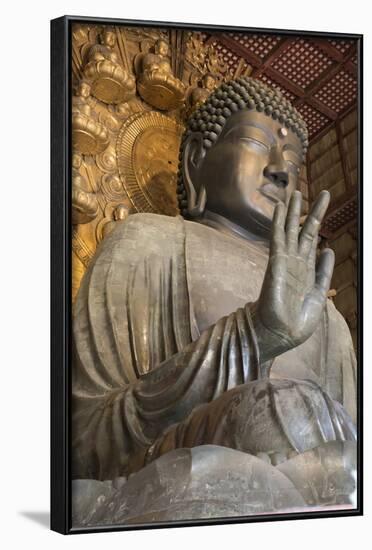 Daibutsu (Great Buddha) (Vairocana) Inside the Daibutsu-Den Hall of the Buddhist Temple of Todai-Ji-Stuart Black-Framed Photographic Print