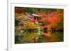 Daigo-Ji Temple with Colorful Maple Trees in Autumn, Kyoto, Japan-Patryk Kosmider-Framed Photographic Print