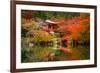 Daigo-Ji Temple with Colorful Maple Trees in Autumn, Kyoto, Japan-Patryk Kosmider-Framed Photographic Print