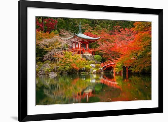 Daigo-Ji Temple with Colorful Maple Trees in Autumn, Kyoto, Japan-Patryk Kosmider-Framed Photographic Print