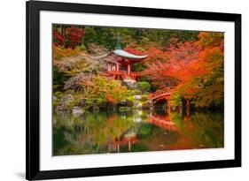 Daigo-Ji Temple with Colorful Maple Trees in Autumn, Kyoto, Japan-Patryk Kosmider-Framed Photographic Print