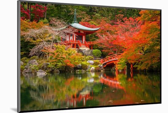 Daigo-Ji Temple with Colorful Maple Trees in Autumn, Kyoto, Japan-Patryk Kosmider-Mounted Photographic Print