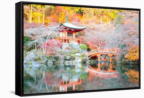 Daigoji Temple Shingon Buddhist Temple in Daigo Kyoto Japan-vichie81-Framed Stretched Canvas