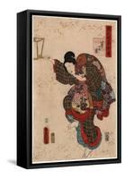 Daiichi No Maki, Utagawa Toyokuni, 1786-1865-Utagawa Toyokuni-Framed Stretched Canvas