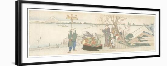 Daikagura Performers, 1801-1805-Katsushika Hokusai-Framed Premium Giclee Print