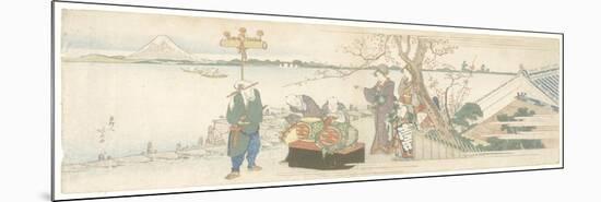 Daikagura Performers, 1801-1805-Katsushika Hokusai-Mounted Premium Giclee Print