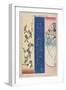 (Daikoku God and Chinese Performers with Calligraphy), Early 19th Century-Katsushika II Taito-Framed Giclee Print