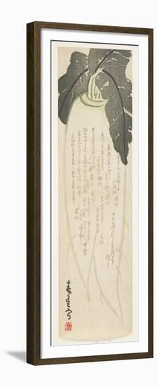 Daikon Radish, January 1864-Shunsei-Framed Premium Giclee Print