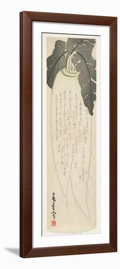 Daikon Radish, January 1864-Shunsei-Framed Premium Giclee Print