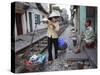 Daily Life by the Railway Tracks in Central Hanoi, Vietnam, Indochina, Southeast Asia-Andrew Mcconnell-Stretched Canvas