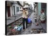 Daily Life by the Railway Tracks in Central Hanoi, Vietnam, Indochina, Southeast Asia-Andrew Mcconnell-Stretched Canvas