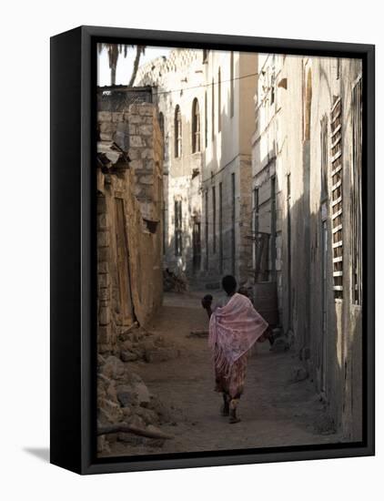 Daily Life in the Coastal Town of Massawa, Eritrea, Africa-Mcconnell Andrew-Framed Stretched Canvas