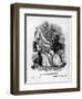 Daily Life Scene from "Le Ore Casalinghe", 1851-null-Framed Giclee Print