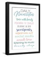 Daily Necessities on White-Anna Quach-Framed Art Print