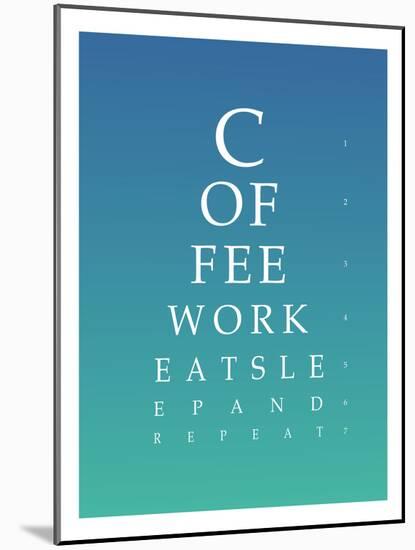 Daily Routine Eye Chart-null-Mounted Poster