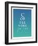 Daily Routine Eye Chart-null-Framed Art Print