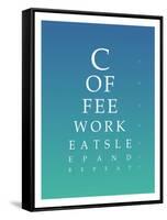 Daily Routine Eye Chart-null-Framed Stretched Canvas