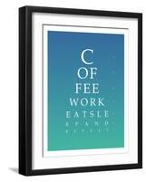 Daily Routine Eye Chart-null-Framed Art Print