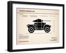 Daimler Armored Car-Mark Rogan-Framed Art Print