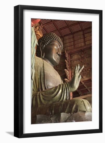 Daimonji Temple in Nara, Japan Is Home to the Giant Buddha Statue Daibutsu-Paul Dymond-Framed Photographic Print