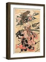 Daimyo No Okuzashiki-Utagawa Toyohiro-Framed Giclee Print