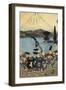 Daimyo Parade in Front of Mount Fuji, 1858-Valentin de Boulogne-Framed Giclee Print