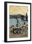 Daimyo Parade in Front of Mount Fuji, 1858-Valentin de Boulogne-Framed Giclee Print