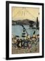 Daimyo Parade in Front of Mount Fuji, 1858-Valentin de Boulogne-Framed Giclee Print