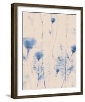 Dainty Blue-Tanuki-Framed Giclee Print