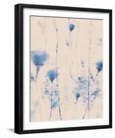 Dainty Blue-Tanuki-Framed Giclee Print