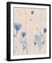 Dainty Blue-Tanuki-Framed Giclee Print