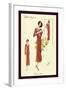 Dainty Fashions in Red-null-Framed Art Print